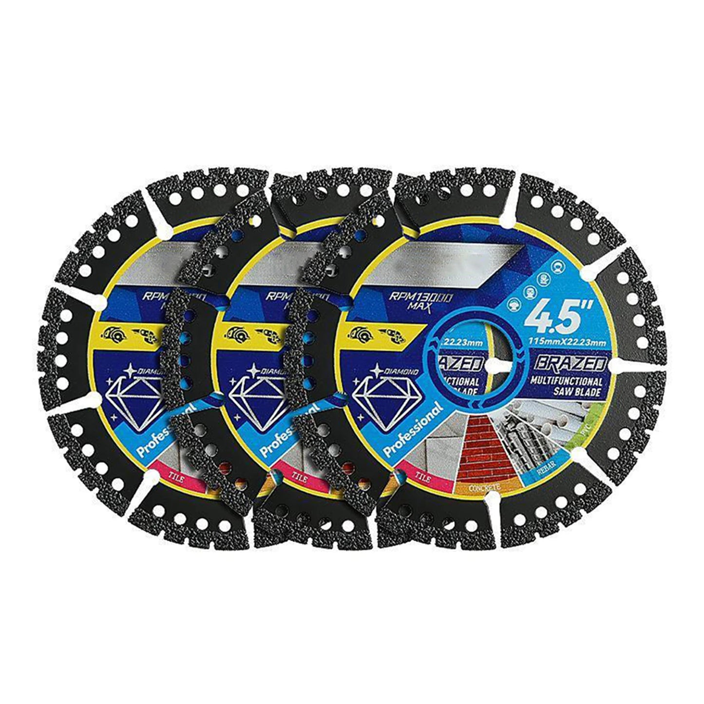 Multi Material Cutting Blades Metal Tile Stone Plastic Angle Grinder Saw Blades for Alloy Cast Iron Marble Tool Accessories