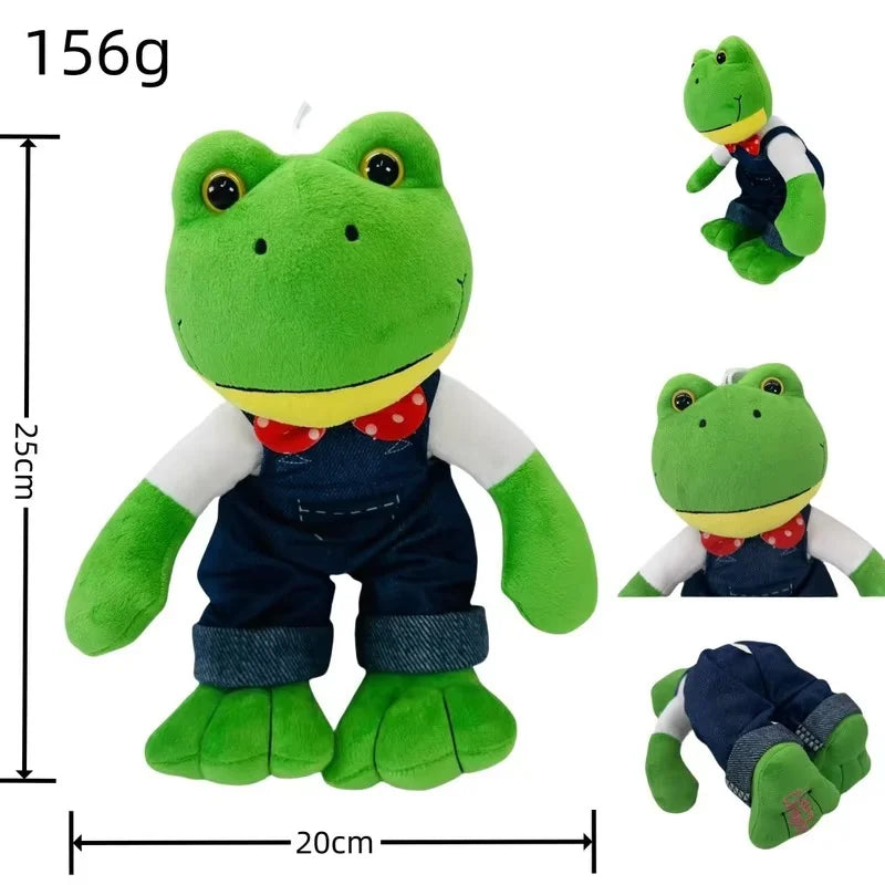 In Stock Cute Magic Expression Plush Doll 25cm Soft Plush Frog Toy Cartoon Girl Stuffed Animal Doll Kids Gift Long Leg Frog
