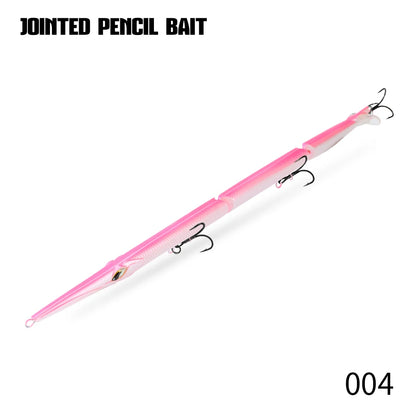 Hunthouse Jointed Pencil Bait 3 Section Fishing Lure 180mm/22g 255mm/30.6g Needle Sinking Swimbait For Bluefish Seabass Tackle