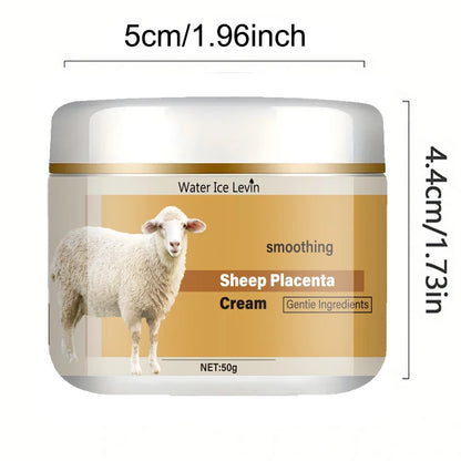 50g Hydrolyzed Sheep Placenta Extract Wrinkle Removal Face Cream Firming Lifting Anti-Aging Fade Fine Lines Moisturizing Whitening Repair Skin Care Cosmetics