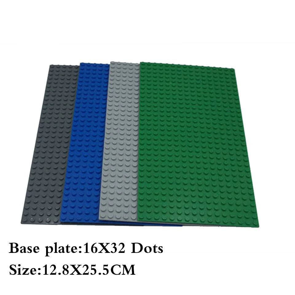 Classic Baseplate 32x32 16x32 16x16 Dots Building Blocks Bricks Base Plates DIY Plastic Board Building Blocks Construction Toys