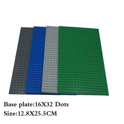 Classic Baseplate 32x32 16x32 16x16 Dots Building Blocks Bricks Base Plates DIY Plastic Board Building Blocks Construction Toys