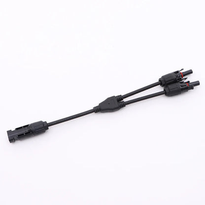 2 in 1 PV Y Branch Parallel Connector 4mm2 1000V  Male to Female Solar Cable Connector for Photovoltaic System