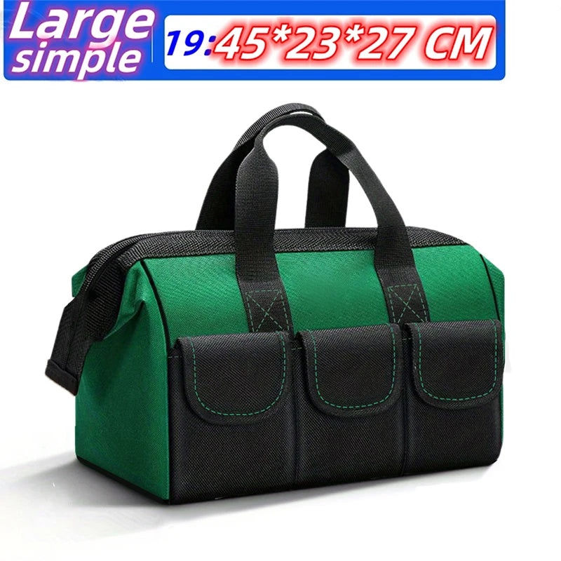 Upgrade 23inch Heighten large capacity Tool Bag Thickened 1680D Oxford Waterproofed Wear-Resistant Electrician Storage Toolkit