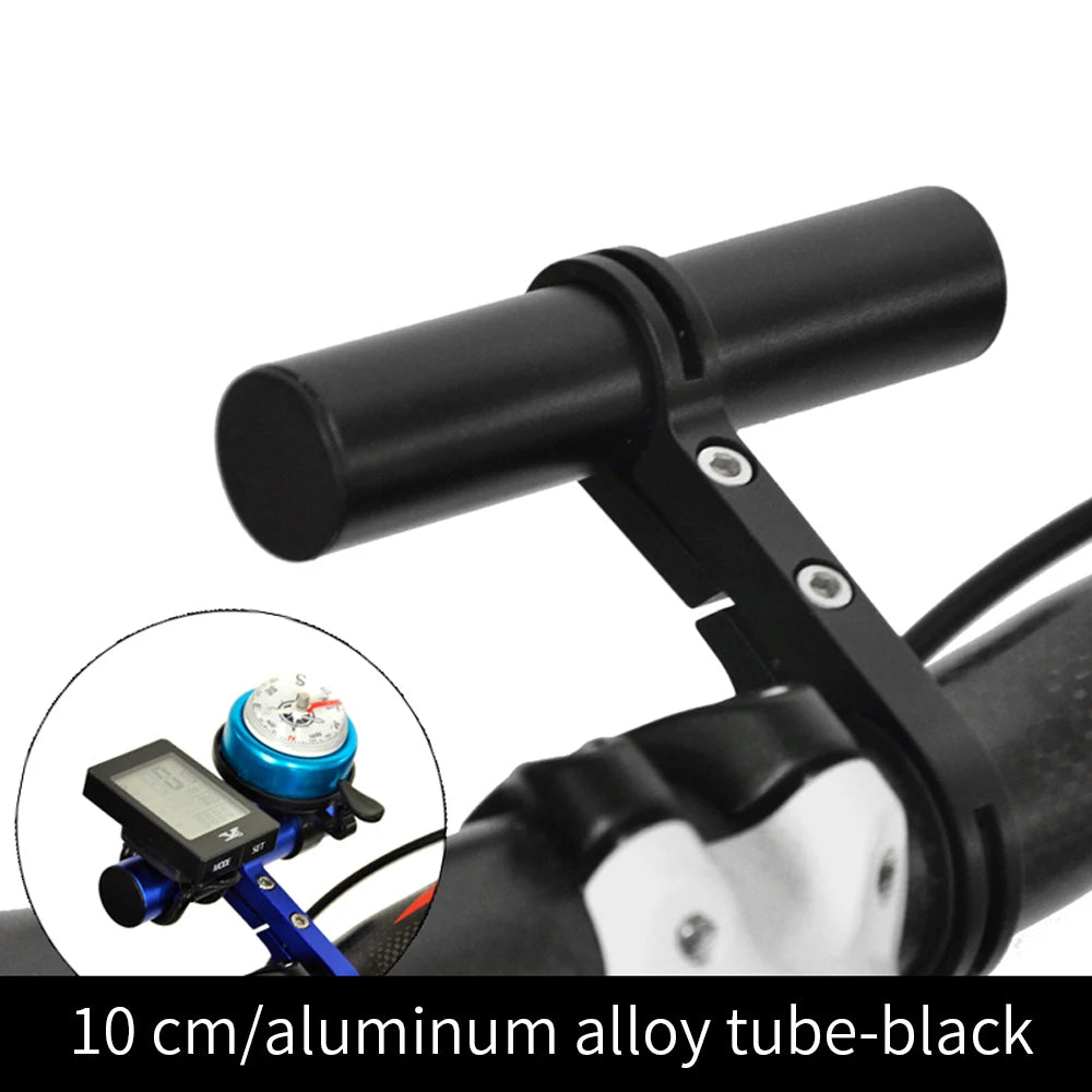 10/20/30cm Bicycle Handlebar Extended Bracket MTB Headlight Mount Extented Bar Road Mountain Bike Handlebar Extender Rack Parts