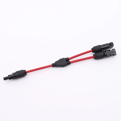 2 in 1 PV Y Branch Parallel Connector 4mm2 1000V  Male to Female Solar Cable Connector for Photovoltaic System