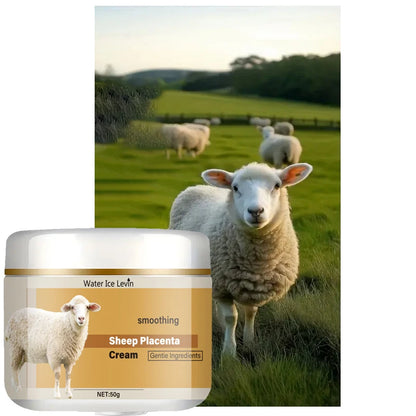 50g Hydrolyzed Sheep Placenta Extract Wrinkle Removal Face Cream Firming Lifting Anti-Aging Fade Fine Lines Moisturizing Whitening Repair Skin Care Cosmetics