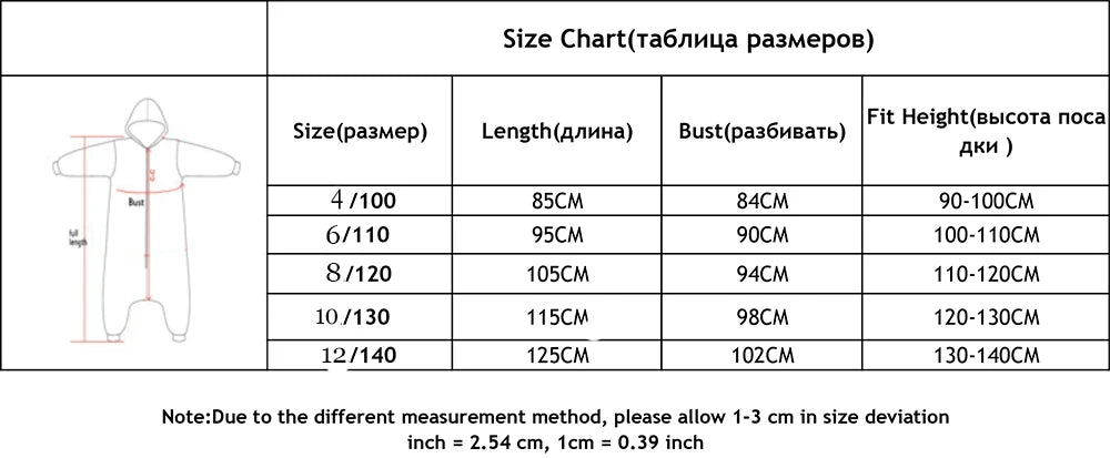 Kids Cosplay Costume Clothes Children Onesies Kigurumi Full Body Sleepwear Whole Pijamas Boys Costume Halloween Christmas Gift