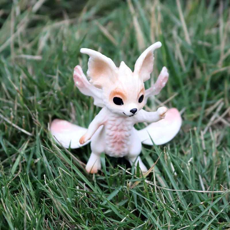 Oenux Original Genuine Fairy Tale Fly Horse Simulation Animal Mythical Elves Elf Pegasus Action Figures Model PVC Cute Kids Toy