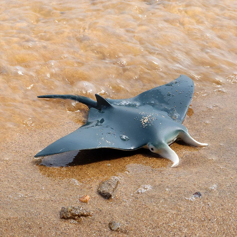 Oenux Sea Life Animals Ray Devilray Mantaray Model Action Figures Figurines Ocean Marine Aquarium Education Kids Toy Gift