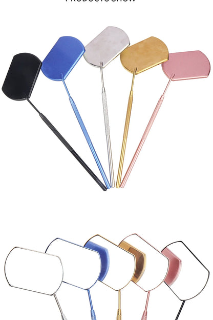 Eyelash Mirror Grafting Lash Magnifying Beauty Long Handle For Checking False Lashes Extension Makeup Tools Mirror Supplier