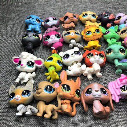 6/12/pcs 5cm Old Pet Toys Cat Puppy Figure Mini dolls Toy Figures Classic Little Pet Cat Dog Animal Action figures Toys
