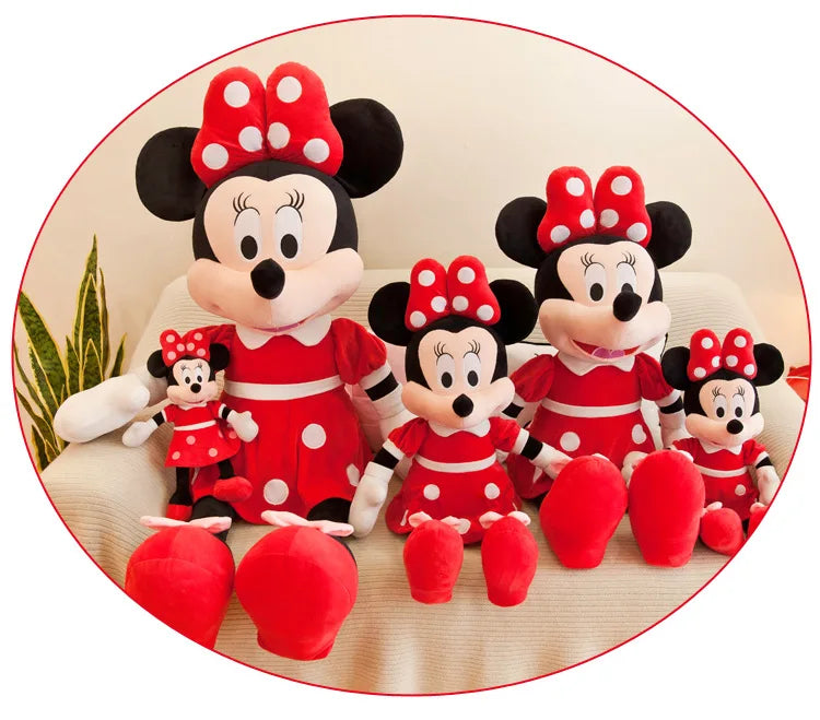 40-100cm Stuffed Mickey&Minnie Mouse Plush Toy Soft Goofy Pluto Donald Duck Mickey Minnie Dolls Birthday Wedding Gifts for Kids