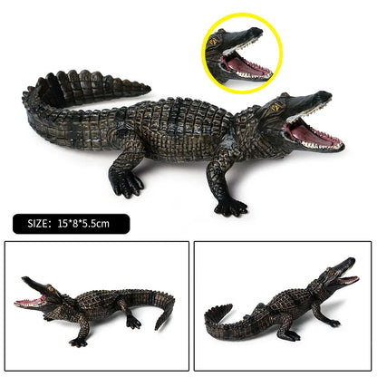 Oenux Wild Animals Action Figures Simulation Sarcosuchus Crocodiles Boar Croc Model PVC Collection Decorate Kids Educational Toy