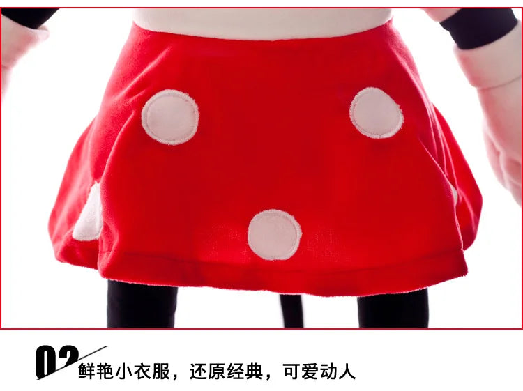 40-100cm Stuffed Mickey&Minnie Mouse Plush Toy Soft Goofy Pluto Donald Duck Mickey Minnie Dolls Birthday Wedding Gifts for Kids