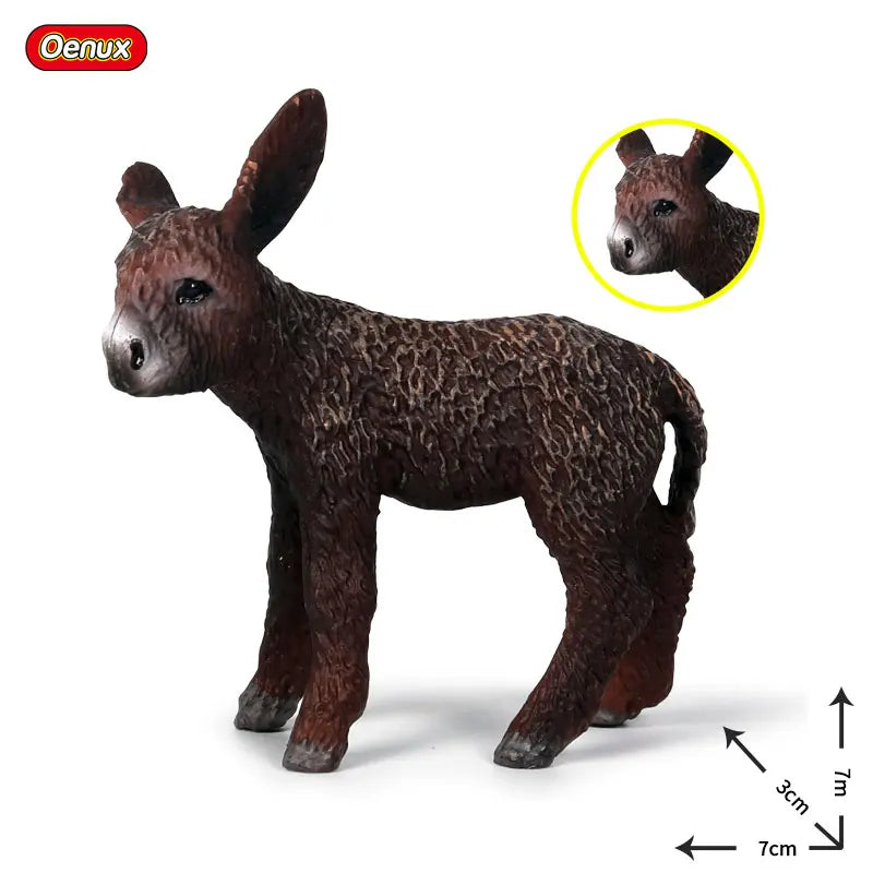 Oenux Simulation Wild Animals Toy Desert Camel Donkey Alpaca Antelope Elk Deer Model Action Figures PVC Decoration Kids Gift
