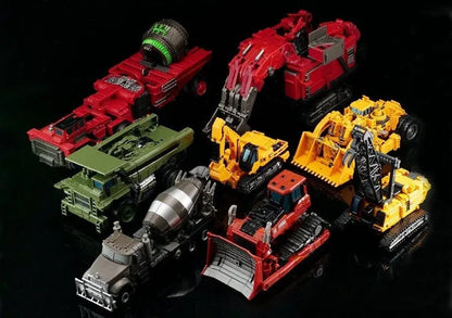 AOYI Oversize 8 IN 1 Transformation GT Devastator Toy Action Figure Cool Robot KO Excavator Model Kid Adult Gifts