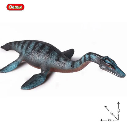 Oenux Prehistoric Savage Mosasaurus Megalodon Mammuthus Jurassic Dinosaurs Sea Life Animals Model Action Figures Toy Kids Gift