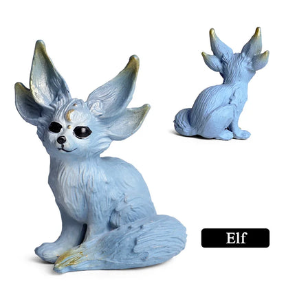 Oenux Original Genuine Fairy Tale Fly Horse Simulation Animal Mythical Elves Elf Pegasus Action Figures Model PVC Cute Kids Toy