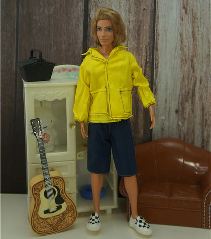 Quality 1/6 Doll Clothing Casual Wear Handmade Clothes Outfit For 29CM Ken Prince Doll Accessories DIY Doll Suits Coat Decors