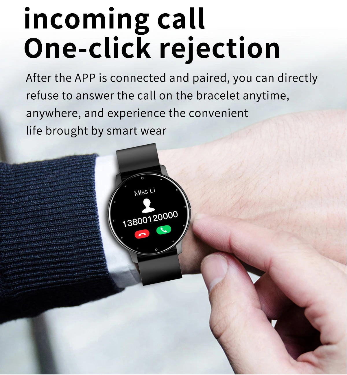 LIGE Waterproof Women Smart Band Watch Real-time Weather Forecast Men Watches Sports Ladies Smart Watch For Women Android IOS