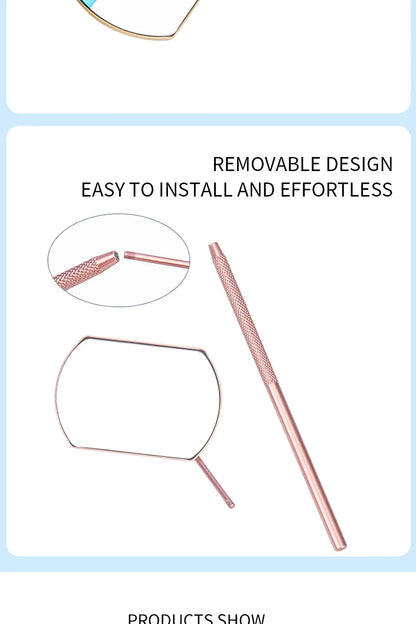 Eyelash Mirror Grafting Lash Magnifying Beauty Long Handle For Checking False Lashes Extension Makeup Tools Mirror Supplier