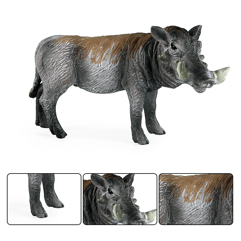 Oenux Wild boar Tapirus Indicus Porcupine Animals Simulation Model Action Figures Figurine Educational Collection Kids Toy Gift
