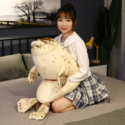 Large Kawaii Sea Lion Plush Toys Soft Marine Animal Cute Seal Stuffed Doll for Kids Gift Sleeping Pillow 3D Novelty Plaything