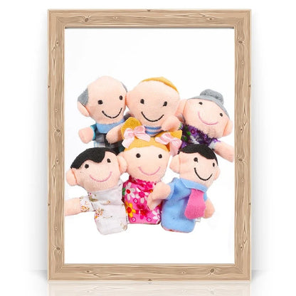 1/5/10Pcs Baby Finger Puppet Plush Toy Cartoon Animal Family  Role Play Tell Story Cloth Doll Educational Toys For Children Kids