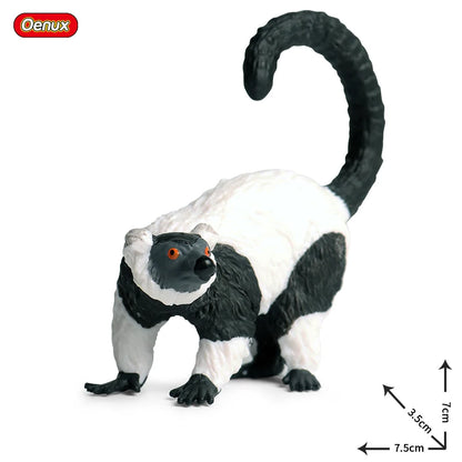 Oenux Simulation Wild Animal Chimpanzee Orangutan Gorilla Tree Sloth Monkey Model Action Figures Garden Miniature Decoration Toy