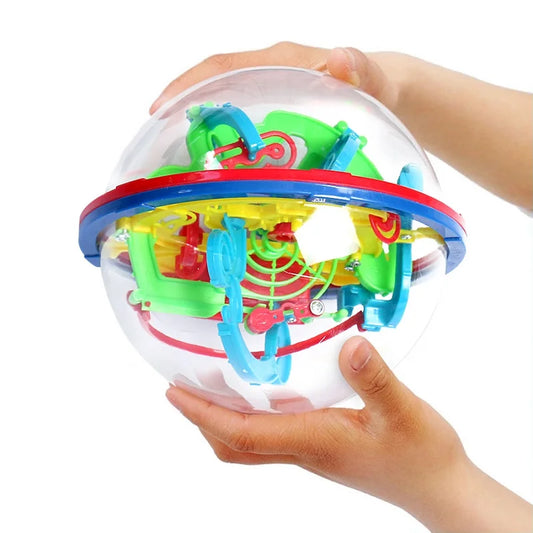 3D Maze Ball Mini Magic Puzzle Intelligence & Idea Perplexus Maze Game Labyrinth Gifts Display Stand for Kids and Adults