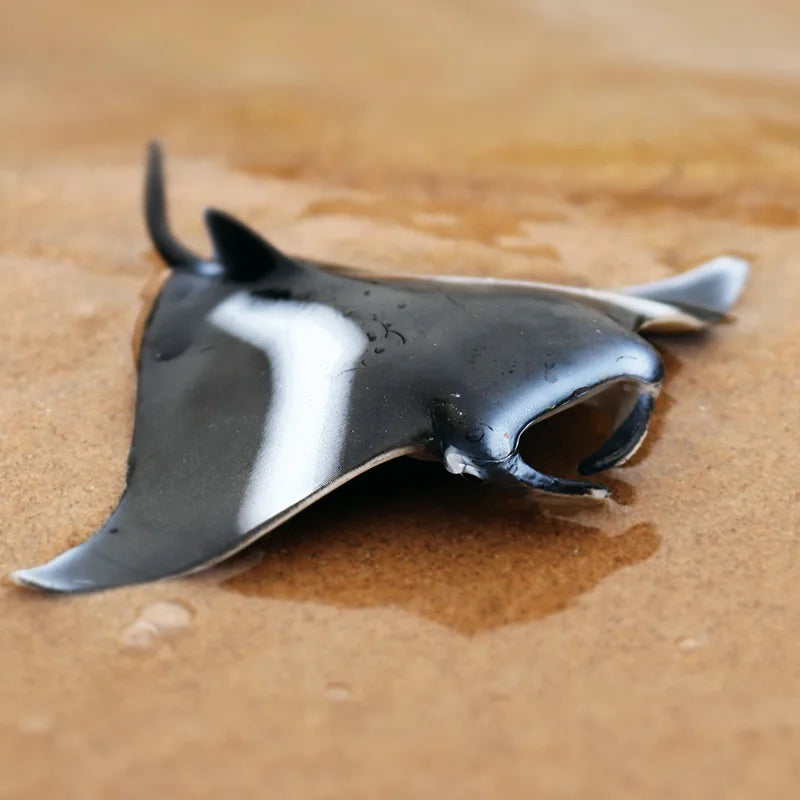Oenux Sea Life Animals Ray Devilray Mantaray Model Action Figures Figurines Ocean Marine Aquarium Education Kids Toy Gift
