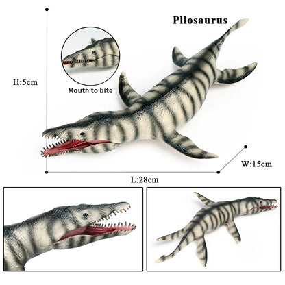 Oenux Prehistoric Savage Mosasaurus Megalodon Mammuthus Jurassic Dinosaurs Sea Life Animals Model Action Figures Toy Kids Gift
