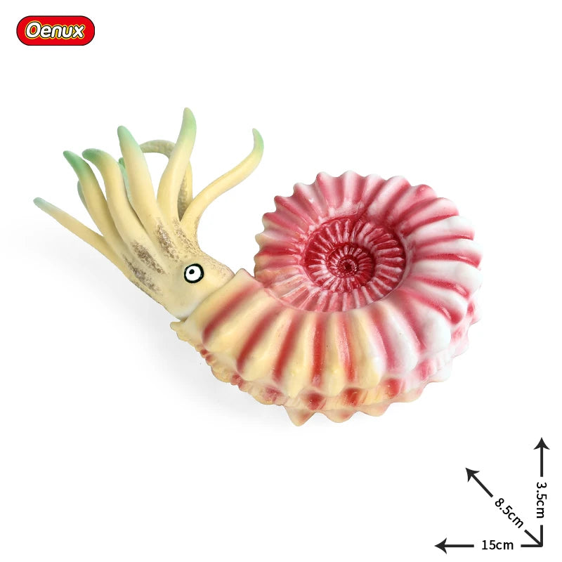 Oenux Prehistoric Savage Mosasaurus Megalodon Mammuthus Jurassic Dinosaurs Sea Life Animals Model Action Figures Toy Kids Gift