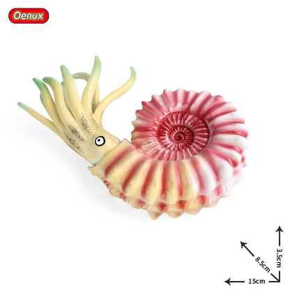 Oenux Prehistoric Savage Mosasaurus Megalodon Mammuthus Jurassic Dinosaurs Sea Life Animals Model Action Figures Toy Kids Gift