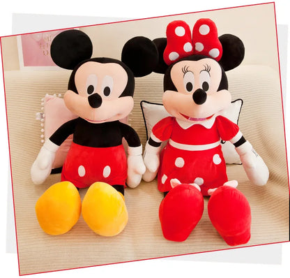 40-100cm Stuffed Mickey&Minnie Mouse Plush Toy Soft Goofy Pluto Donald Duck Mickey Minnie Dolls Birthday Wedding Gifts for Kids