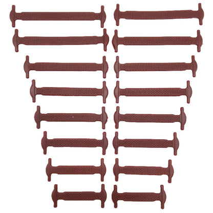 16pcs/lot Silicone Shoelaces No Tie Shoelaces 12 colors Elastic Lace Shoelace Creative Lazy Silicone Laces Rubber Lace