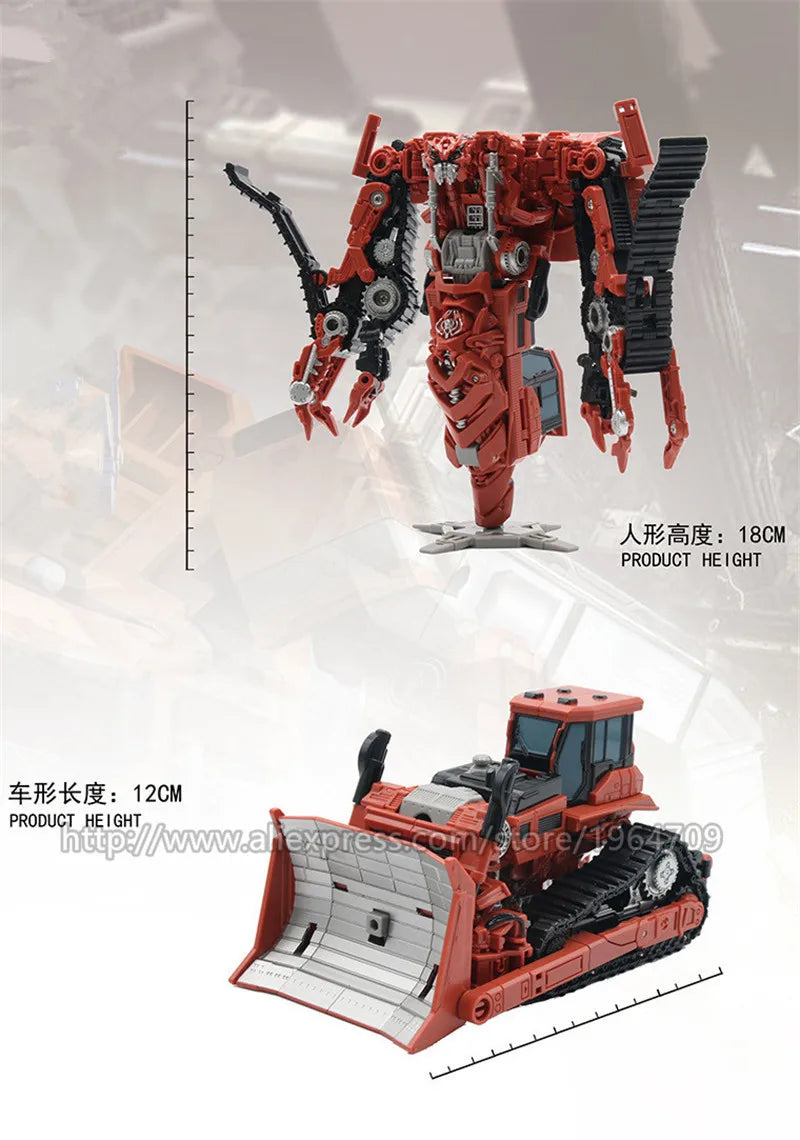 AOYI Oversize 8 IN 1 Transformation GT Devastator Toy Action Figure Cool Robot KO Excavator Model Kid Adult Gifts