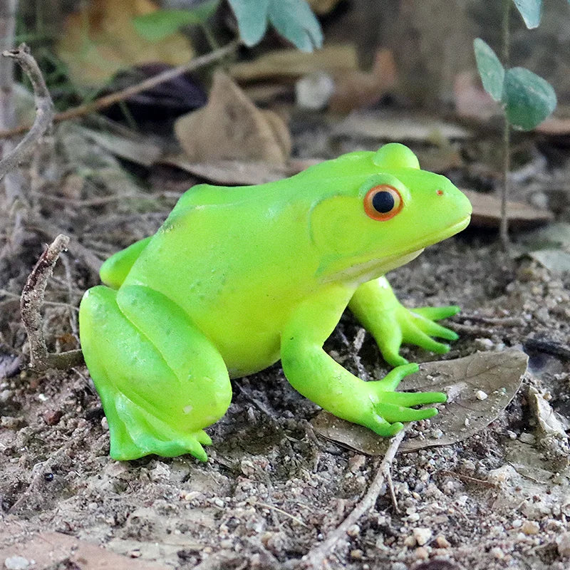 Oenux Insect Animal Wild Reptile Model Soft TPR Mantis Lizard Chameleon Housefly Gekko Action Figures Halloween Trick Kid Toy