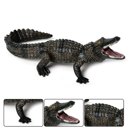 Oenux Wild Animals Action Figures Simulation Sarcosuchus Crocodiles Boar Croc Model PVC Collection Decorate Kids Educational Toy