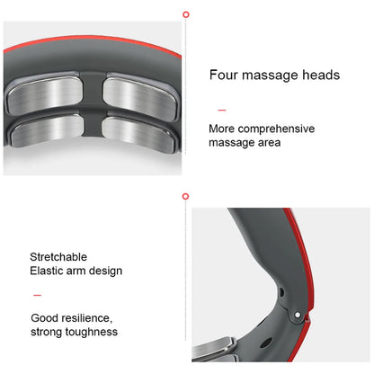 Electric Neck and Shoulder Pulse Massager 6 Mode 9 Levels Adjustable Cervical Vertebra Relax Pain Relief Kneading Machine