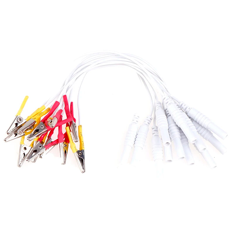 12pcs/lot Alligator Clip Cable, Acupuncture Needles Clip for Electronic Acupuncture Treatment Instrument