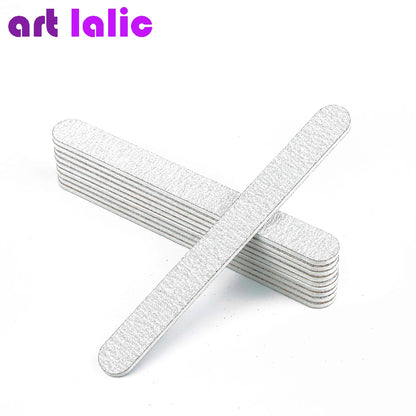 5Pcs Emery Board Nail Files, Straight Sandpaper Files for Nail Art DIY Manicure