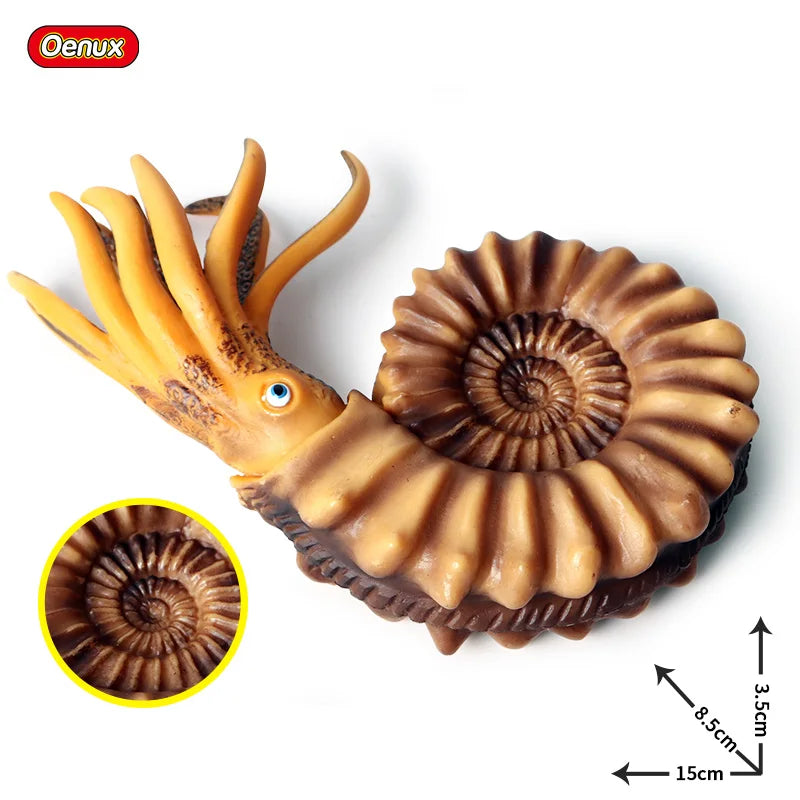 Oenux Prehistoric Savage Mosasaurus Megalodon Mammuthus Jurassic Dinosaurs Sea Life Animals Model Action Figures Toy Kids Gift