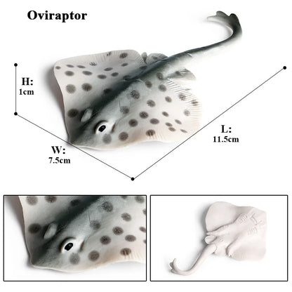 Oenux Sea Life Animals Ray Devilray Mantaray Model Action Figures Figurines Ocean Marine Aquarium Education Kids Toy Gift