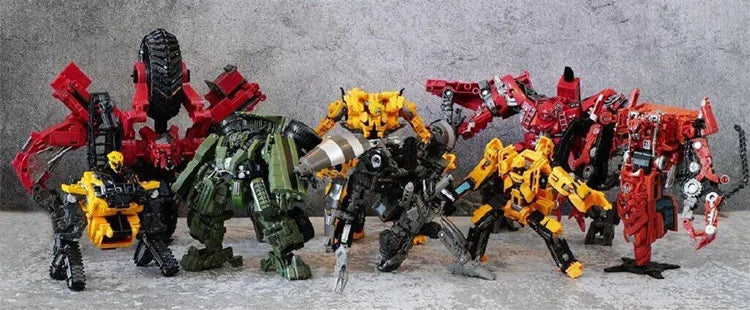 AOYI Oversize 8 IN 1 Transformation GT Devastator Toy Action Figure Cool Robot KO Excavator Model Kid Adult Gifts