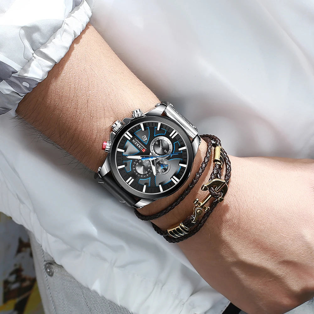 New CURREN Men Watches Fashion Quartz Wrist Watches Men's Military Waterproof Sports Watch Male Date Clock Relogio Masculino