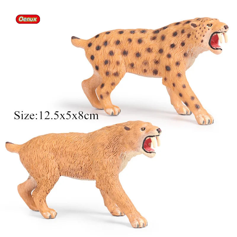 Oenux Prehistoric Savage Mosasaurus Megalodon Mammuthus Jurassic Dinosaurs Sea Life Animals Model Action Figures Toy Kids Gift