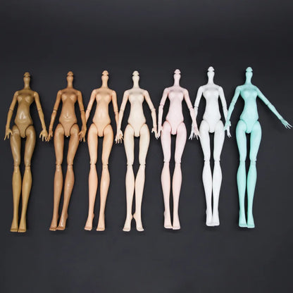 Multi-Joints Movable Doll Body Toy 23cm Doll Toy To Fit Many Heads White Green Brown Purple Monstering High Doll Body Cat heads
