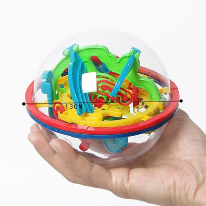 3D Maze Ball Mini Magic Puzzle Intelligence & Idea Perplexus Maze Game Labyrinth Gifts Display Stand for Kids and Adults